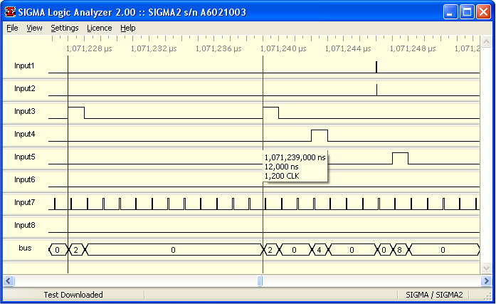 SIGMALOGAN Software Example View